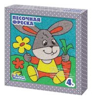 Десятое королевство 02601ДК Набор для творчества Песочная фреска "Веселый зайка"