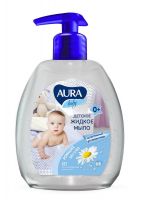 AURA 10855-КК Жидкое мыло AURA BABY Детское с ромашкой 0+, 300мл