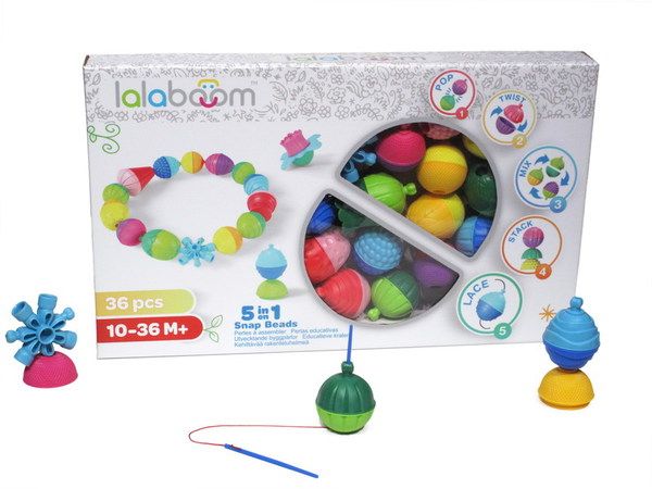 LALABOOM BL300 Игрушка развивающая "Lalaboom", 36 предметов