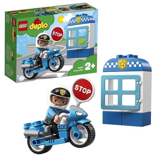 Lego Duplo 10900 Конструктор Лего Дупло Полицейский мотоцикл, 8 деталей