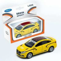 Welly 43727RY Машинка металлическая 1:34-39 LADA Vesta sport