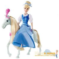 Mattel T1285 Кукла принцесса Диснея Золушка (Cinderella) и ее конь
