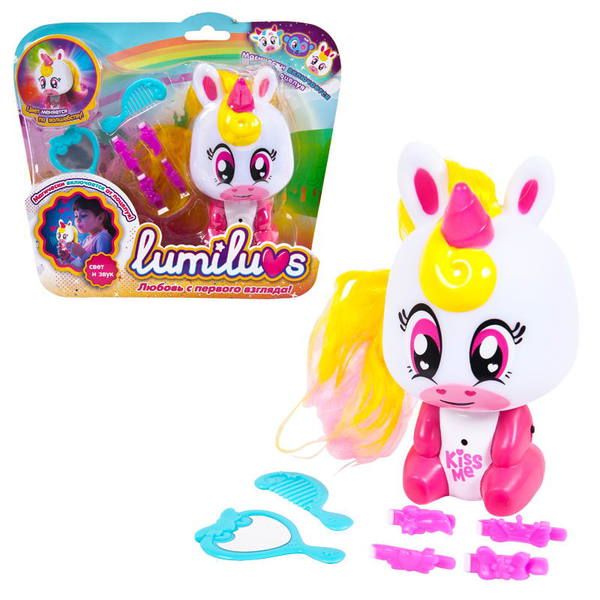 ABtoys (АБтойс) LB009 Ночник LUMILUVS Единорог Candy с аксессуарами