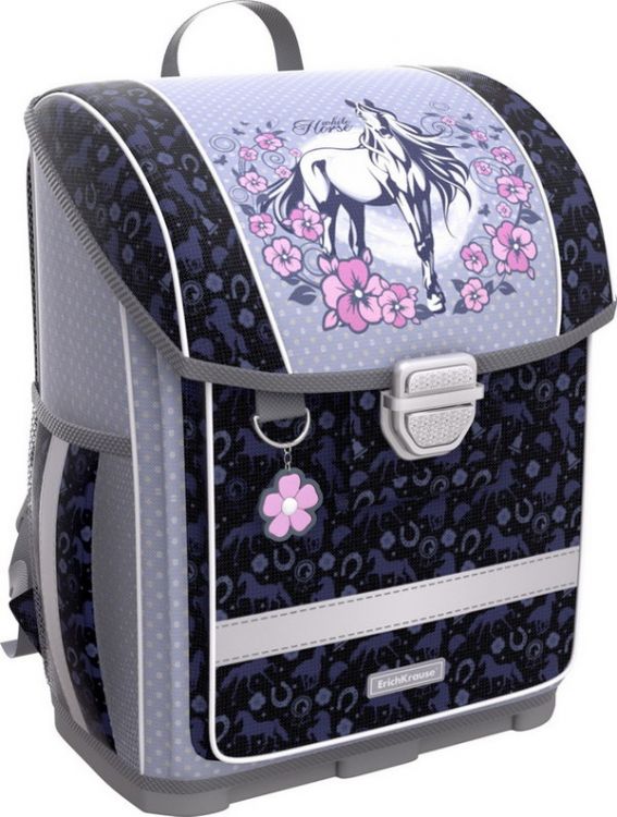 ErichKrause 44655ЕК Ранец ErichKrause ErgoLine c пластиковым дном 16 L White Horse
