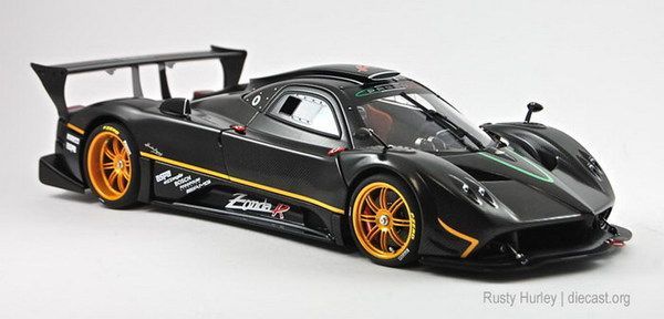 RASTAR 38010B Машина р/у 1:24 Pagani Zonda R, 20,3*8,6*5 см, цвет чёрный 27MHZ