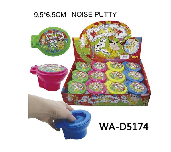 JUNFA 708/1 Игрушка-антистресс Лизун "Whoopee putty", в ассортименте, в дисплее 12 шт, ЦЕНА ЗА ШТУКУ