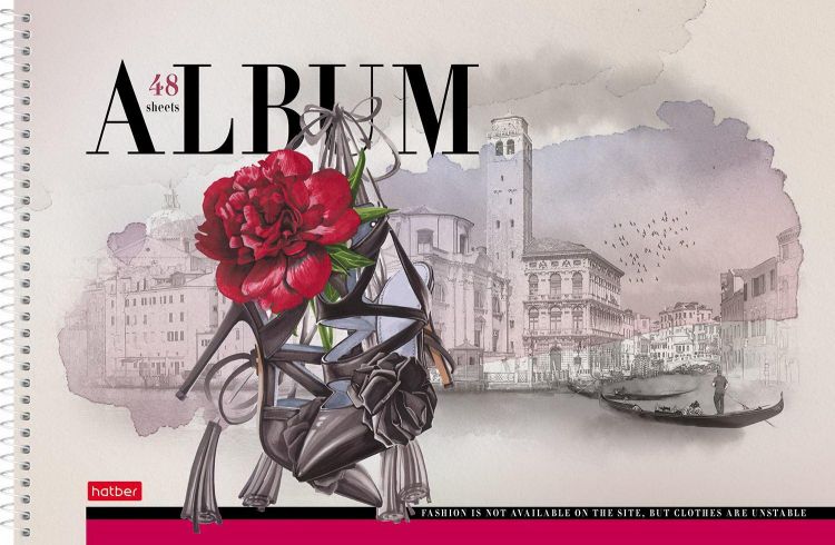 Hatber 48А4вмВсп Альбом для рисования Hatber Floral CHIC 48 листов, А4 Hatber 48А4вмВсп Альбом для рисования Hatber Floral CHIC 48 листов, А4