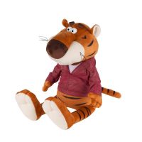 Maxitoys MT-MRT022113-20 Мягкая Игрушка Maxitoys Luxury, Тигр Костян в Кожаной Куртке, 20 см СИМВОЛ ГОДА 2022