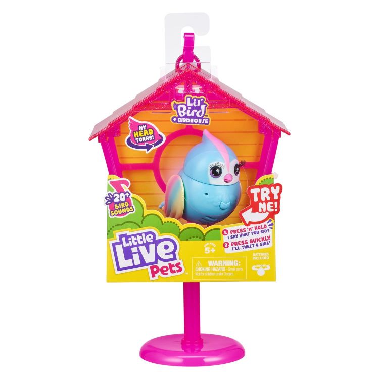 Moose 26102 Little Live Pets Птичка в скворечнике Твитти-Радуга
