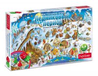 Hatber Ин2-22241 Настольня игра Hatber ходилка Ледниковый период с кубиком и фишками 62*40 см в подарочной коробке