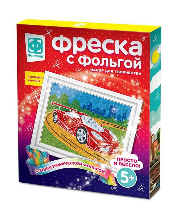 ФАНТАЗЁР 407301ФН Фреска с фольгой Мечта гонщика