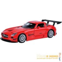 Motormax 73356 Коллекционная модель машины  Mercedes Benz SLS АMG GT3, 1:24, красная
