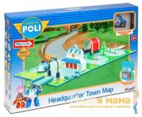 Robocar POLI 83280 Набор «Город» Штабквартира ( металлическая машинка Поли в комплекте)