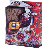 Junfa F6132/3 Игра настольная Junfa Волчок "Battle blade. Anger Blaze "Carey" c красной сердцевиной и желтым пусковым устройством, 23х19х6 см
