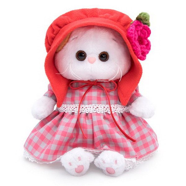 BUDI BASA LB-031 Мягкая игрушка Кошечка Ли-Ли BABY в красной шапочке, 20 см