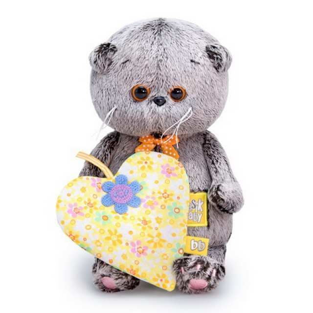 BUDI BASA BB-055 Мягкая игрушка BUDI BASA Кот Басик BABY с желтым сердечком 20 см BUDI BASA BB-055 Мягкая игрушка BUDI BASA Кот Басик BABY с желтым сердечком 20 см