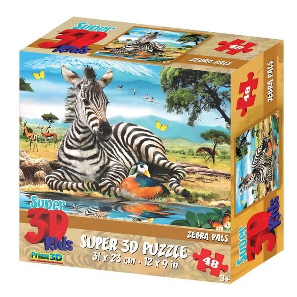 Prime 3D 13601-SBM Пазл 3D 48 Зебра
