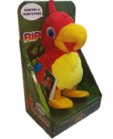 Decar2 26138-1 Интерактивная мягкая игрушка Попугай Ripetix, в подарочной упаковке