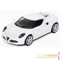 Motormax 79320 Коллекционная модель машины Alfa Romeo 4C, 1:24, белая
