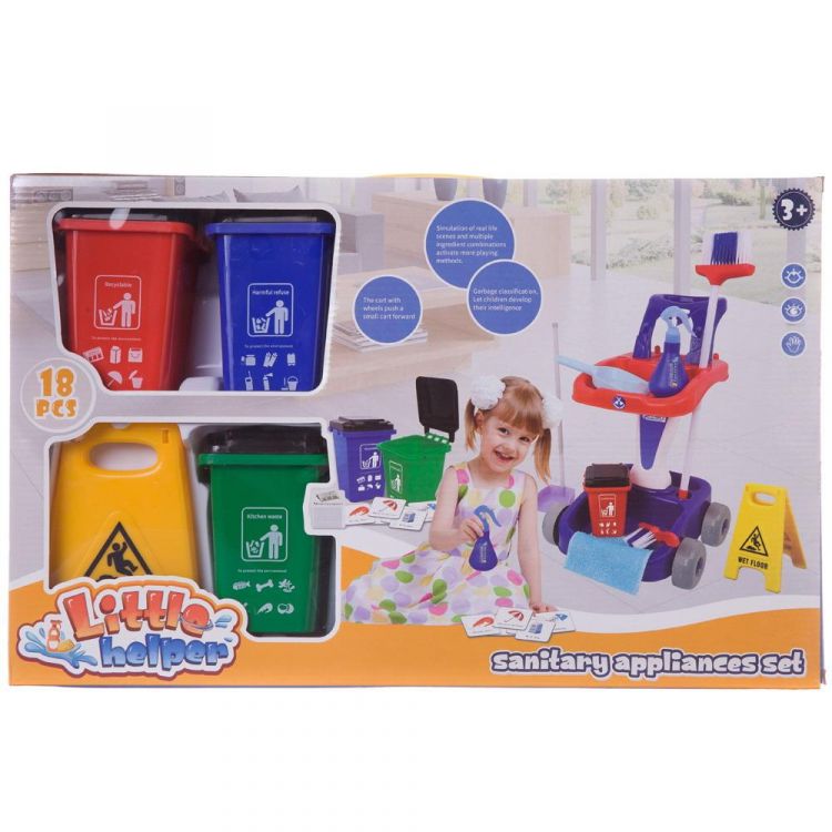 Junfa WK-12224 Игровой набор Junfa Генеральная уборка Тележка и 11 предметов Junfa WK-12224 Игровой набор Junfa Генеральная уборка Тележка и 11 предметов