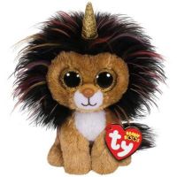 TY 36252 Beanie Boo's Мягкая игрушка Лев-единорог Ramsey, 15 см