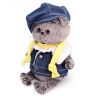 BUDI BASA BB-051 Мягкая игрушка Кот Басик BABY в джинсовом жилете, 20 см