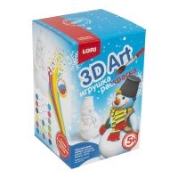 LORI Ир-019 Набор для творчества LORI Игрушка-раскраска Забавный снеговик 3D Art