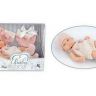 JUNFA 203-2 Пупс "Baby So Lovely", 25см (10''), в розовом костюмчике с шапочкой и аксессуарами