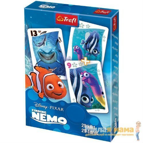 Trefl 08409 Карточная игра Акулина Приключения Немо, 25 карт