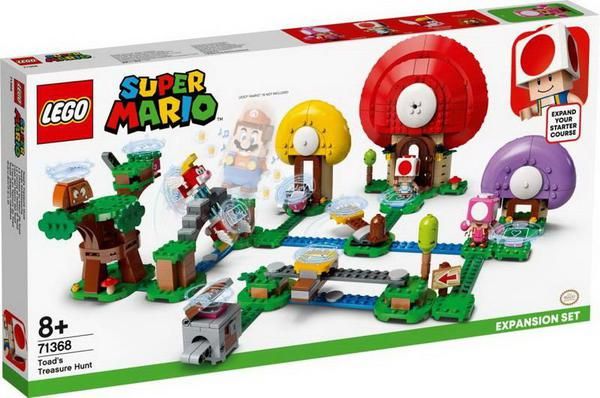 LEGO (Лего) 71368-L Конструктор LEGO Super Mario Погоня за сокровищами Тоада. Дополнительный набор