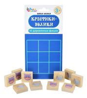 Игра настольная "Крестики-нолики Кошки-Мышки", деревянные фишки