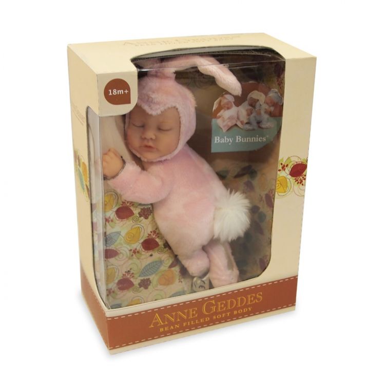 Unima 579105 Anne Geddes Кукла из серии "Детки-кролики", розовый, 23 см