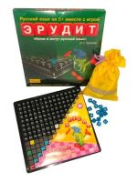 БИПЛАНТ 10017 Игра настольная Эрудит, черные фишки (в коробке)