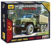 Звезда 7417з Сборная модель - Советский армейский грузовик &quot;Урал&quot; 4320 1:100