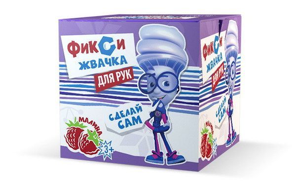 ПК ВИСМА 883пл Набор для экспериментов. Фикси-опыты. Жвачка для рук "Малина"