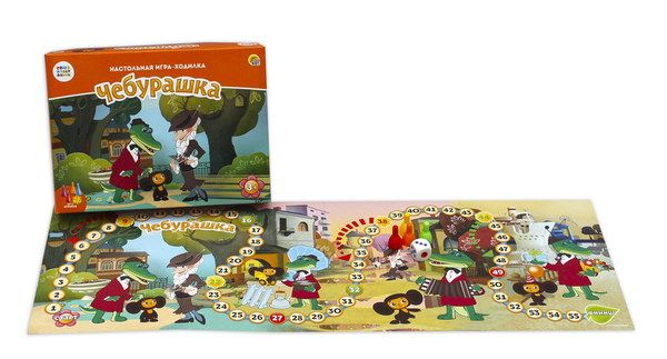 Рыжий кот ИН-5025 Игра настольная. Союзмультфильм. Игра-Ходилка МФ. "Чебурашка"