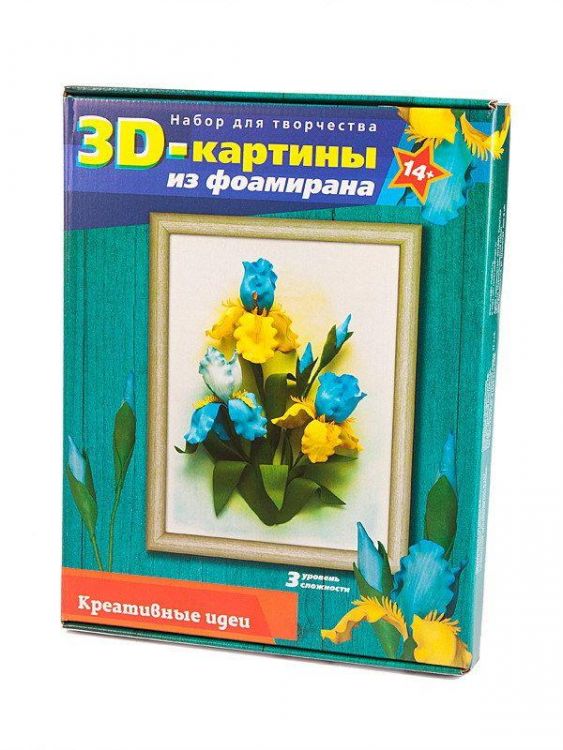 Волшебная мастерская FM-05 Набор для творчества 3D картина "Ирисы"