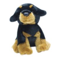 Мягкая игрушка Teddykompaniet щенок 19 см, черно-коричневый