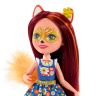 Mattel FXM71 Энчантималс Кукла Фелисити Лис с любимой зверушкой, 15 см