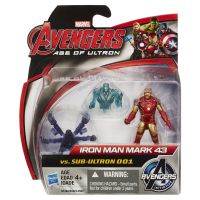 Hasbro B1482 Avengers Набор из двух мини-фигурок Мстителей Железный человек против Саб-Ультрона, 6 см