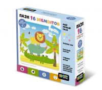 ORIGAMI 06740 Пазл ORIGAMI Baby Games Жаркая Африка 16 элементов