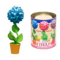 Волшебная мастерская ТПМ-06 Набор для творчества Топиарий Гортензия голубая, 15 см
