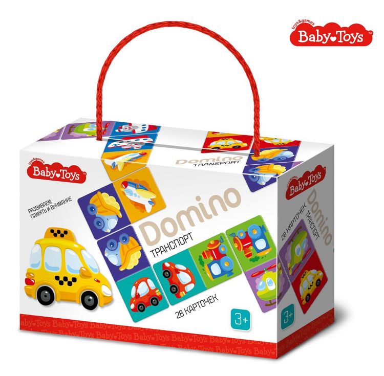 Десятое королевство 04048ДК Домино Десятое королевство серия Baby Toys Транспорт 28 карточек Десятое королевство 04048ДК Домино Десятое королевство серия Baby Toys Транспорт 28 карточек