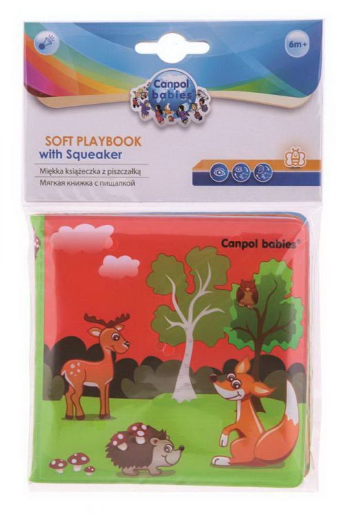Canpol Babies 250989070 Книжка Canpol Babies Континенты, с пищалкой, мягкая