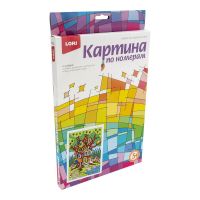 LORI Ркн-029 Набор для творчества LORI Картина по номерам для малышей Лесной теремок