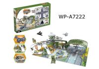 Junfa P838-A Набор игровой Junfa Военный аэродром (собери сам) (паркинг, самолеты, военная техника, акссесуары), в коробке