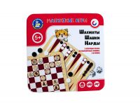 Десятое королевство 04302ДК Настольная игра Десятое королевство Шахматы, шашки, нарды магнитная