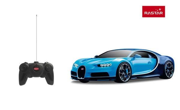 RASTAR 76100 Машина р/у 1:24, Bugatti Chiron, 18,9*9,2*5,2 см