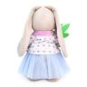 BUDI BASA StM-357 Мягкая игрушка Зайка Ми с белыми тюльпанами, 32 см