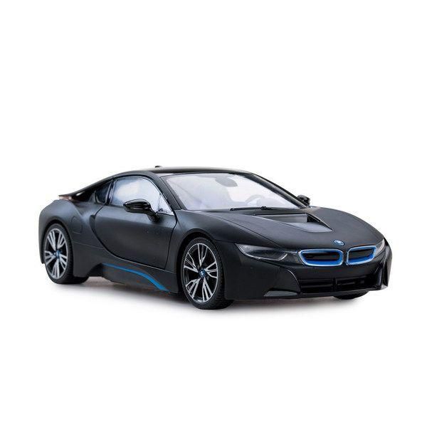 RASTAR 71010B Машина р/у 1:14 BMW i8, вручную открывающиеся двери, цвет чёрный матовый 40MHZ